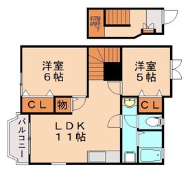 シャルマン・横田Aの物件間取画像